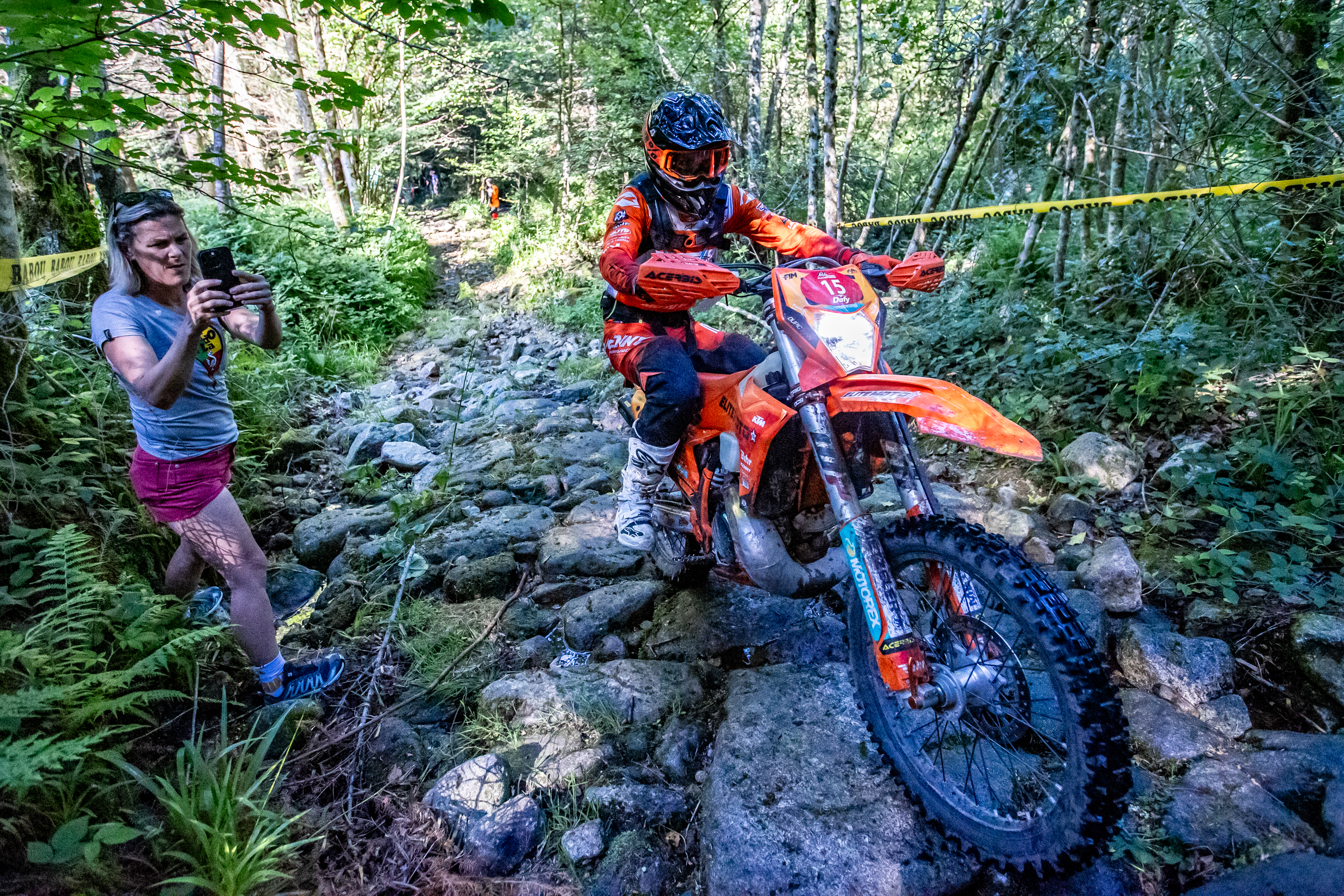 Moto en action